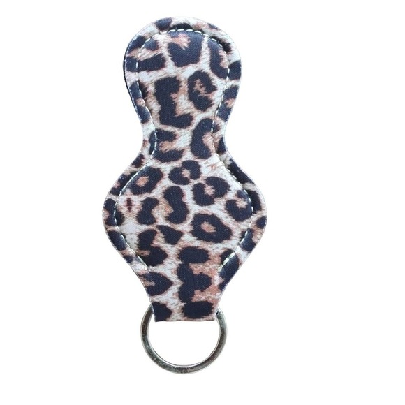 5/$25 Animal Print Lipstick Holder Keychain Leopard HOLIDAY SALE Stocking Stuff - Picture 4 of 4